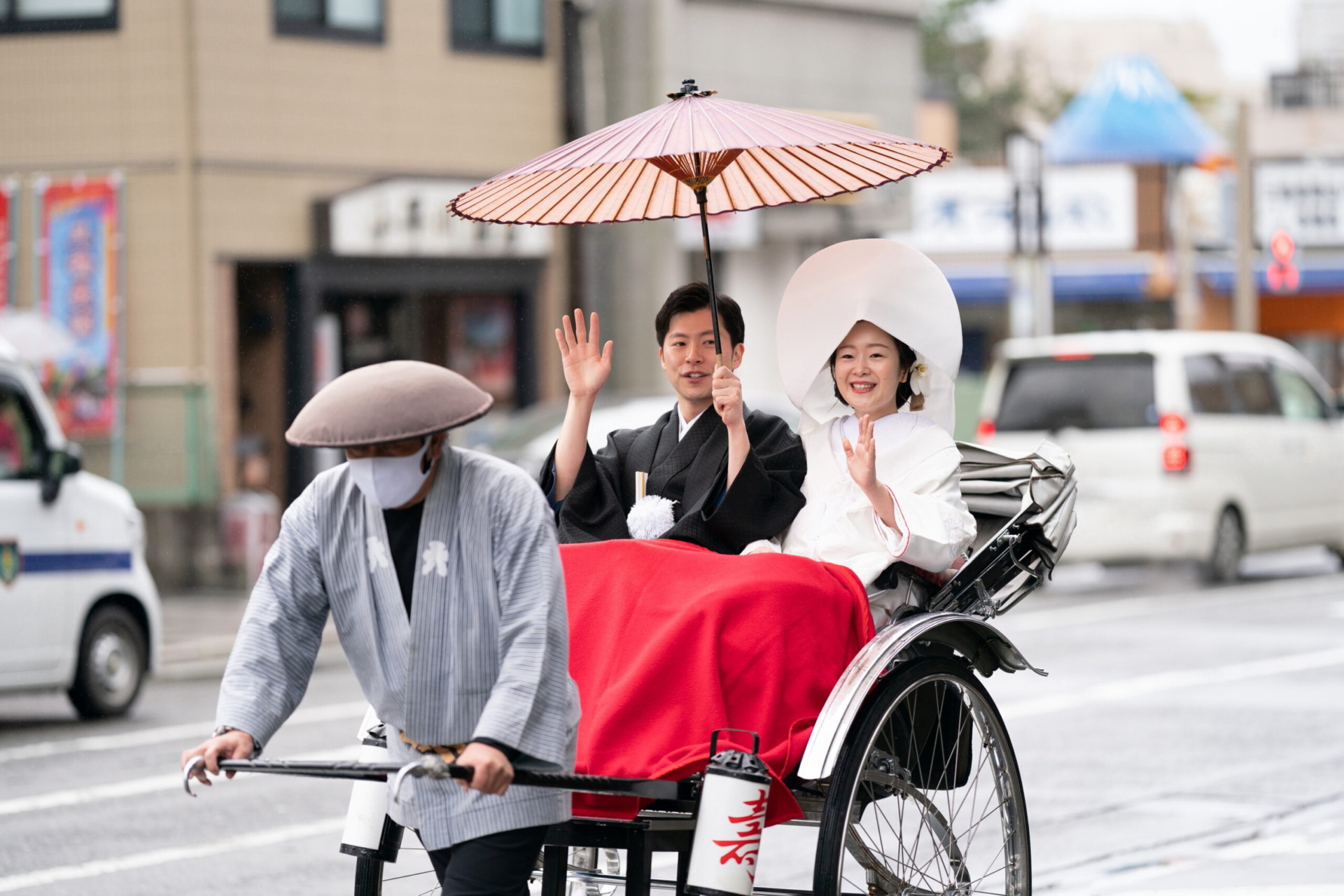 雨の日の結婚式